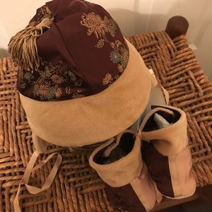 Baby Ya-Ya Silk Hat Booties Set 0-6 months